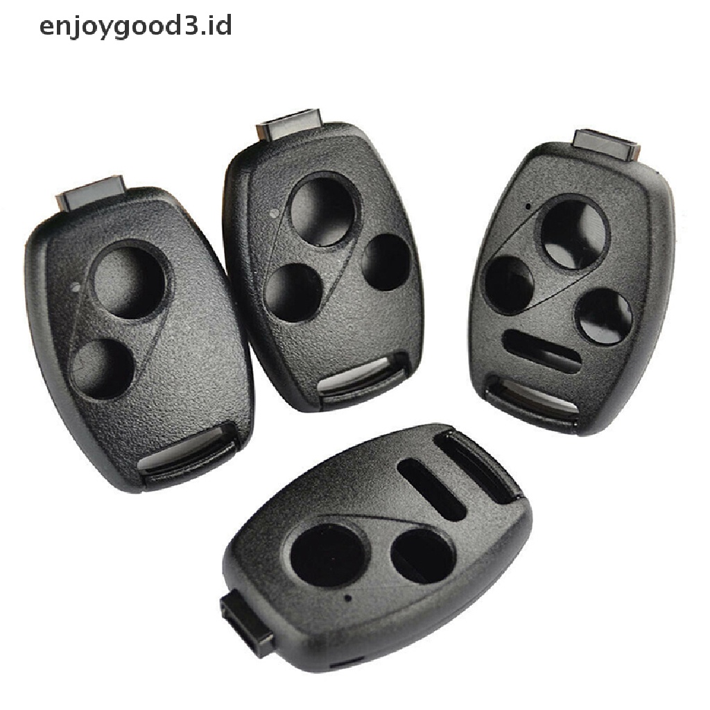 Rumah / Casing Kunci Remote Mobil 2 / 3 / 4 Tombol Plastik Warna Hitam Untuk Accord Civic Cr-V