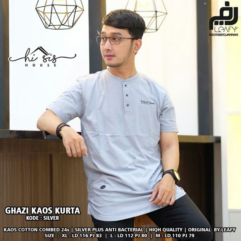 ghazi kaos kurta ori by leafy