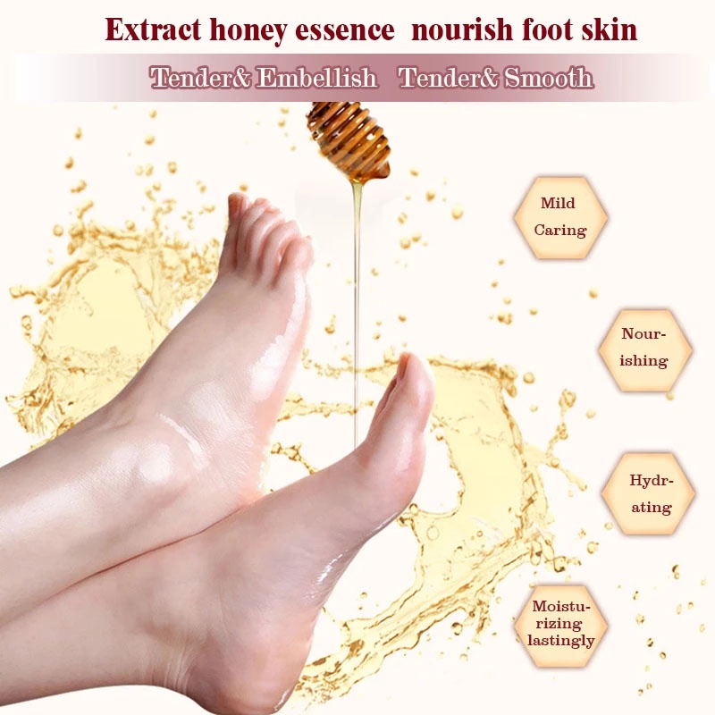 SHINE STAR - [ BISA COD ] EFERO Foot Mask Masker Kaki Pengelupas Kulit Mati &amp; Perawatan kaki Tumit Kering dan Pecah2