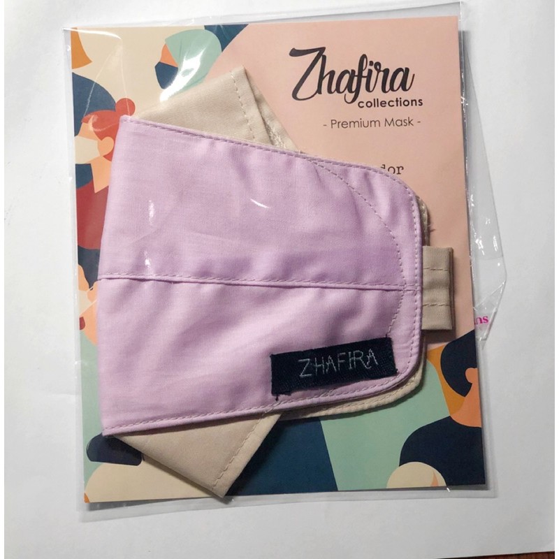 Masker Kain Katun Jepang 3D 3ply / Masker Kain Katun Jepang 3D 3 lapis polos ungu