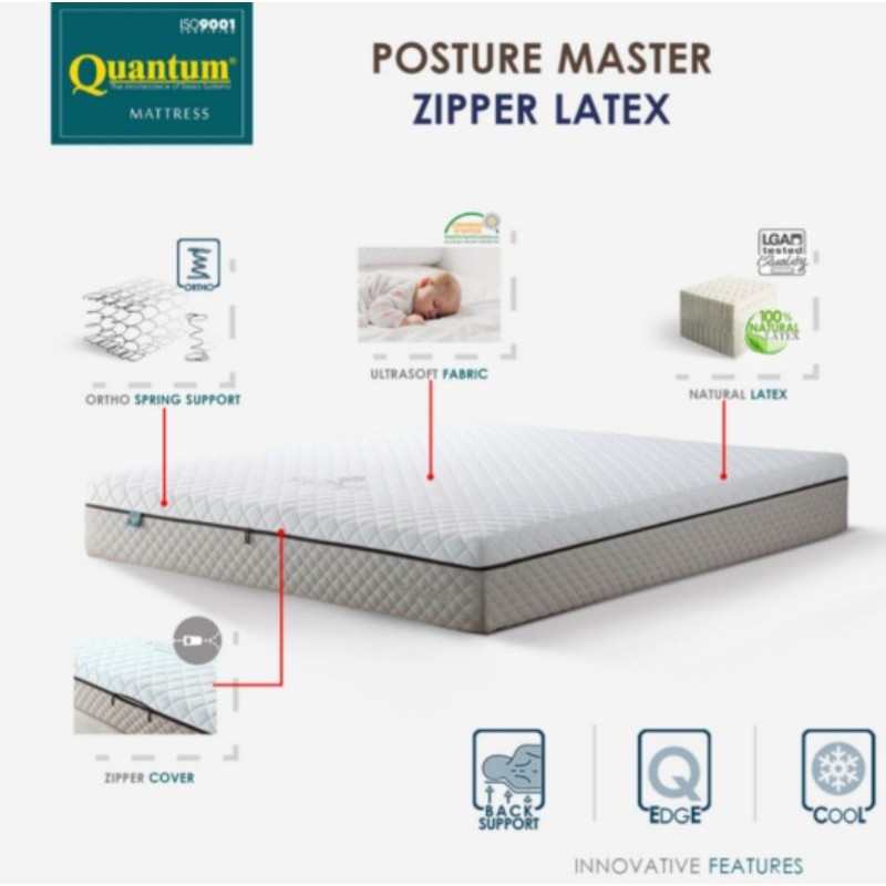 Quantum Kasur Orthopedic Posture Master Zipper Latex Uk.160x200
