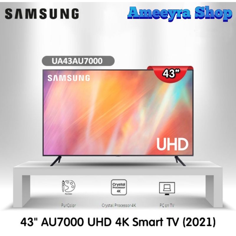 Samsung Smart TV 43 Inch Crystal 4K UHD 43AU7000 Android TV