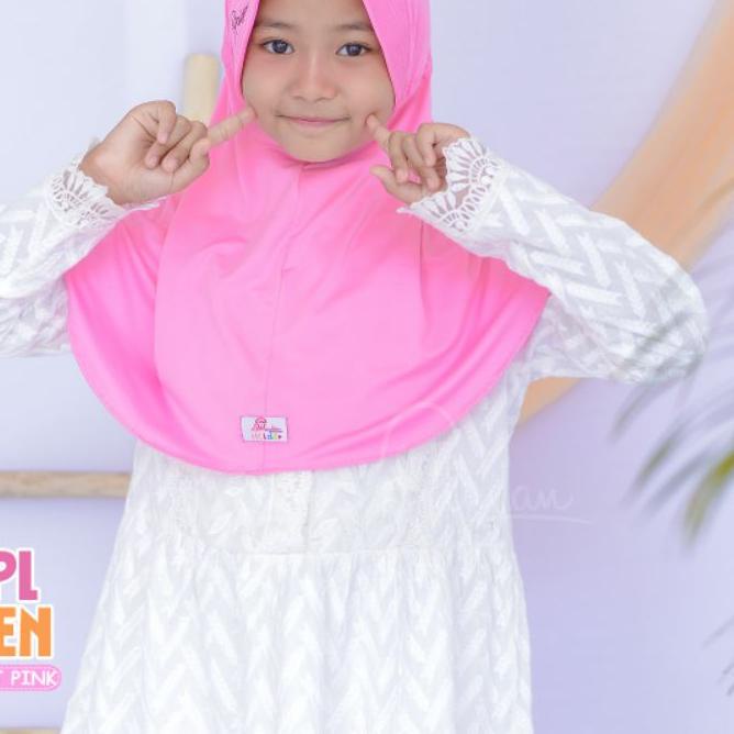 JILBAB HIJAB KERUDUNG ANAK SEKOLAH SD BERGO HOMMY/PLAIN LAURA TEEN BY MIULAN