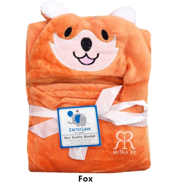 Selimut Bayi Topi Boneka 3D / Selimut Bayi Karakter Fleece selimut bayi animal