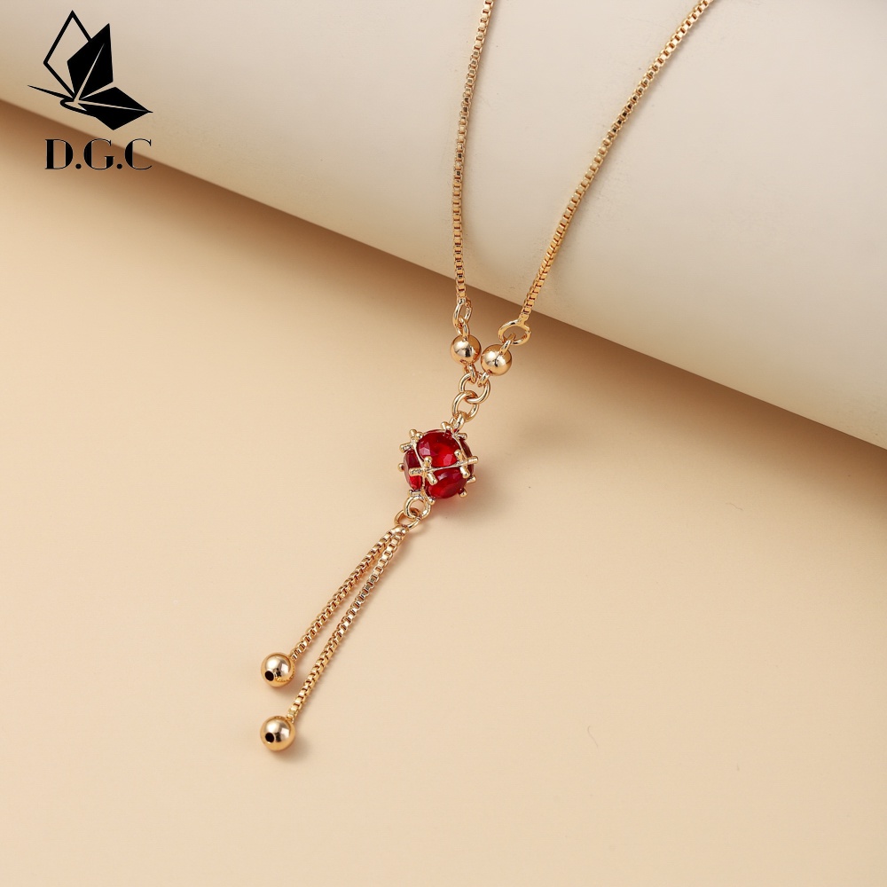 ✨D.G.C✨ COD Fashion Kalung Fashion Wanita Korea Kalung D506 Titanium Wanita Stainless Steel