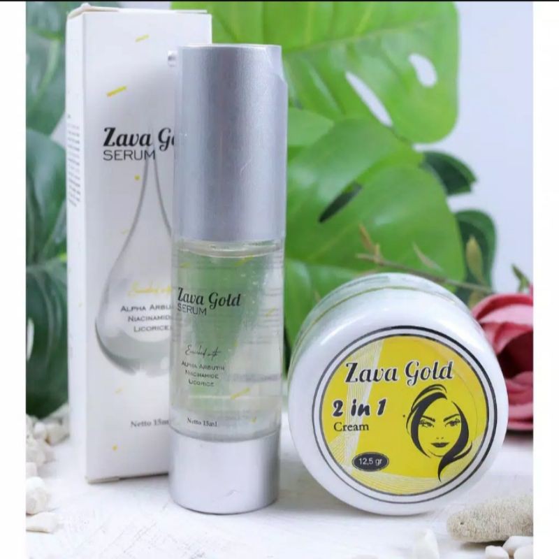 zava gold paket komplit.Cream Wajah & Serum Zava