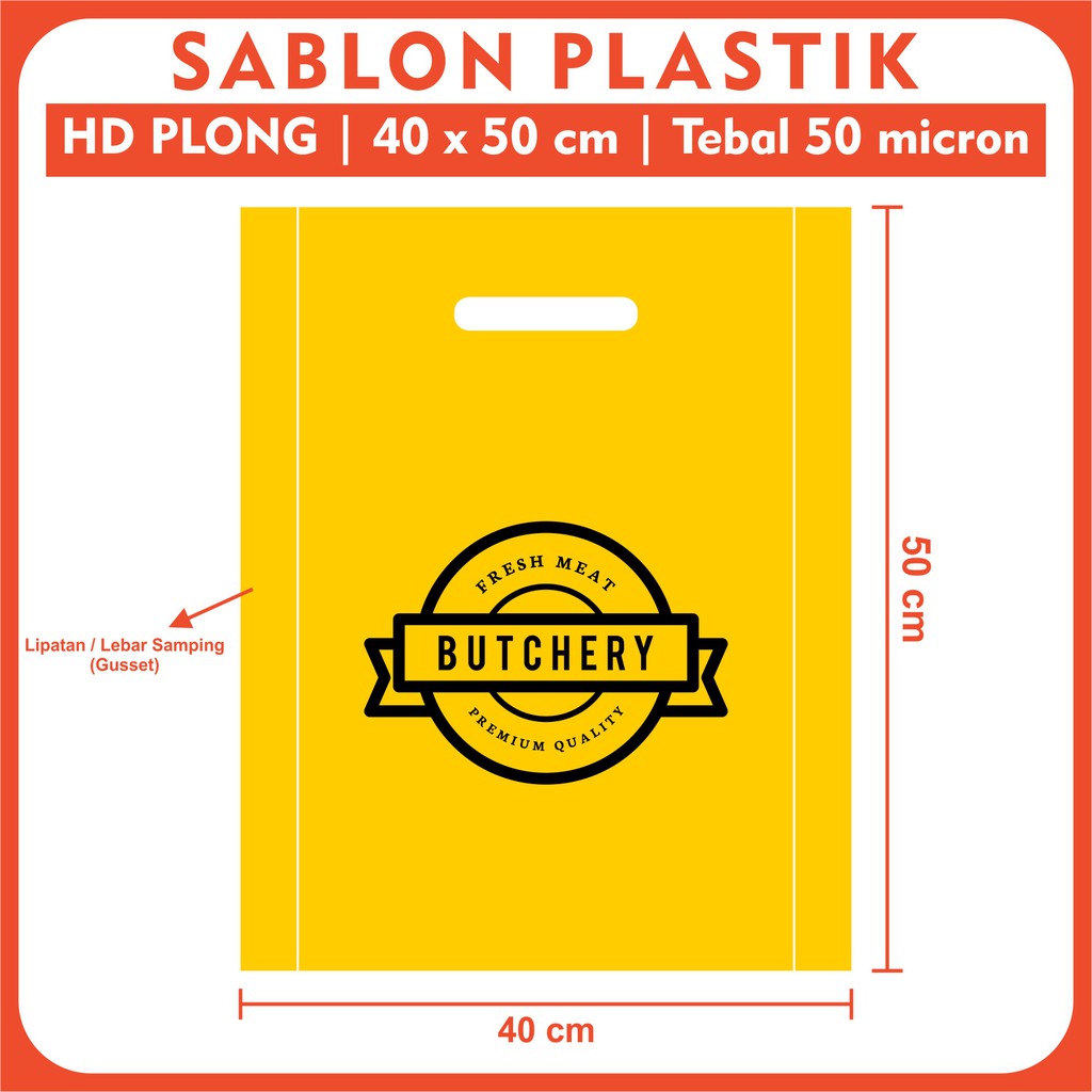 

Sablon Plastik HD Plong 40 x 50 cm | Plastik Sablon Kresek Shopping Bag Plastik Plong Olshop