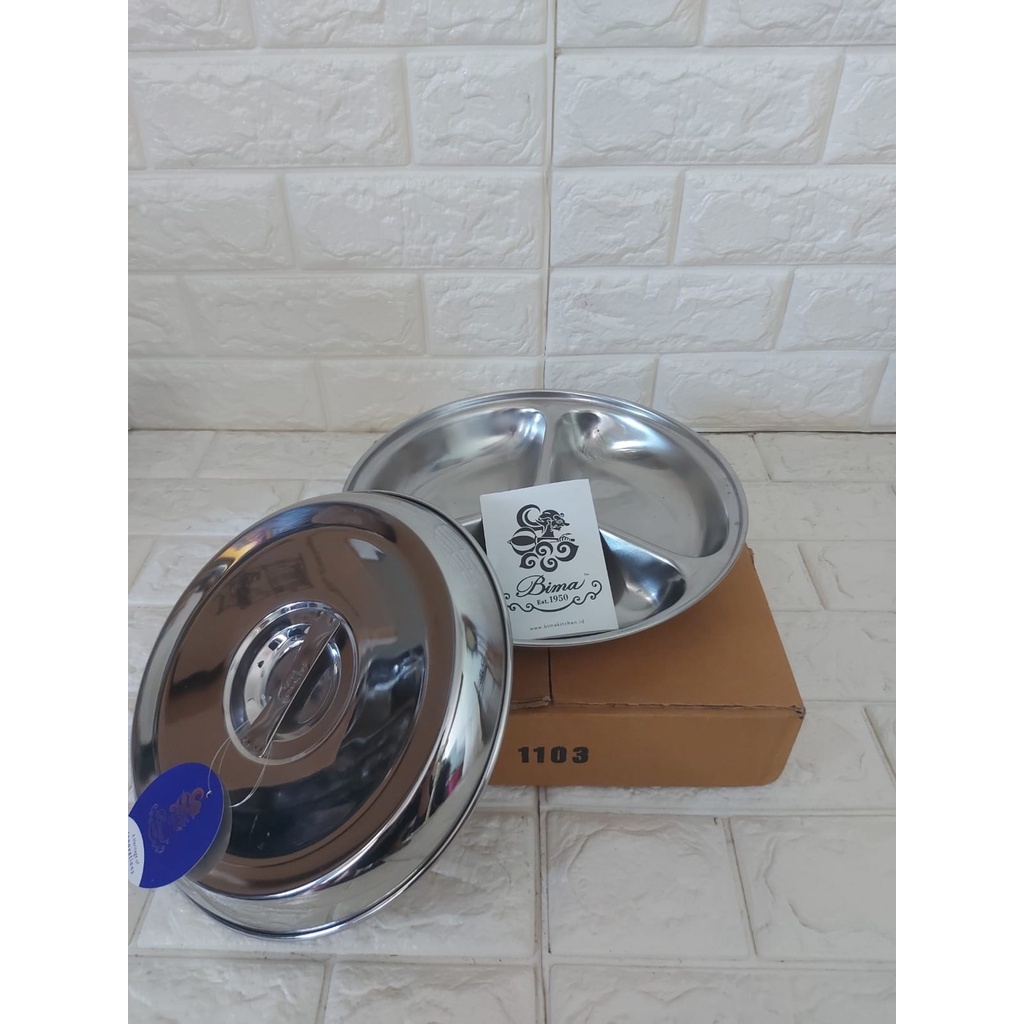 Lunch Tray Bima Sekat  Rantang Catering Rantang Pasien Rumah Sakit Stainless Steel