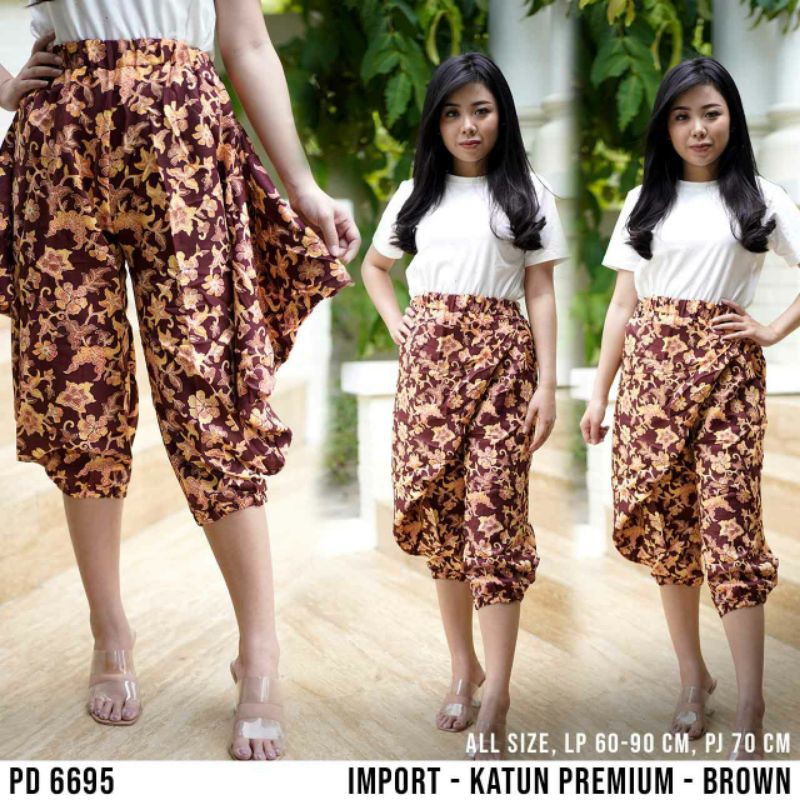 FASHION IMPORT / CELANA WANITA 7PER8 LAYER BAHAN KATUN PREMIUM QUALITY PD 6695