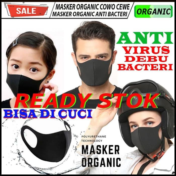 Masker Anti Virus Anti Bakteri Anti Debu Bahan Kain