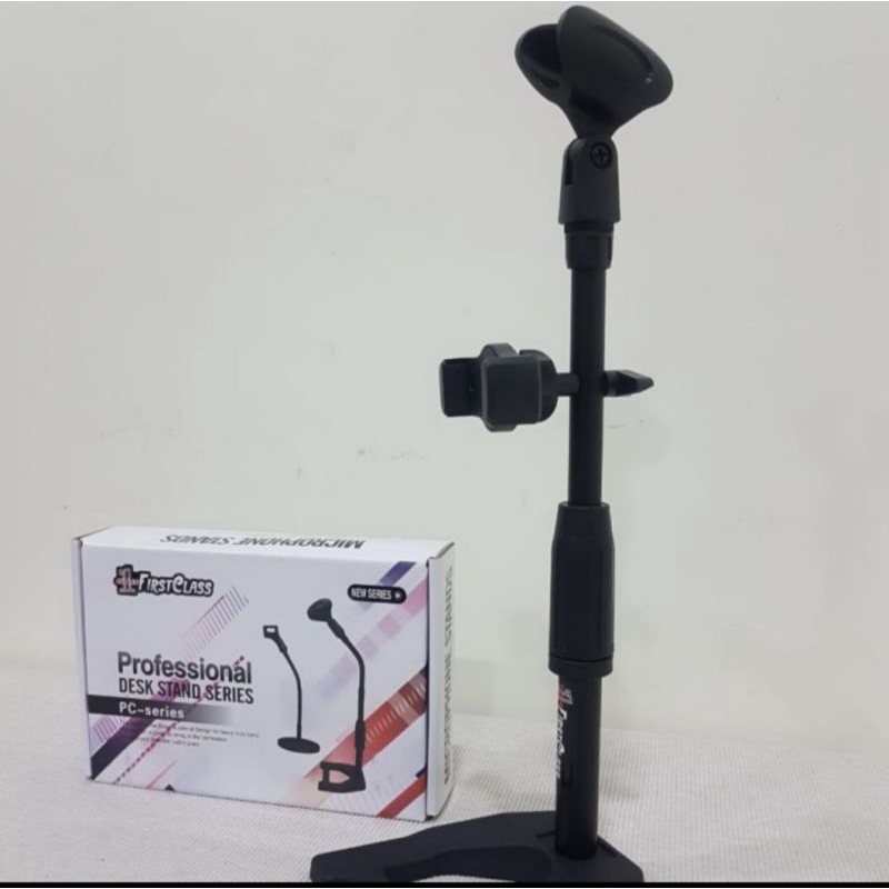 Stand Mic+Holder Hp First Class F209 Full Besi F 209 Mic Holder F -209 Stand Mikropon Stand Mikrofon
