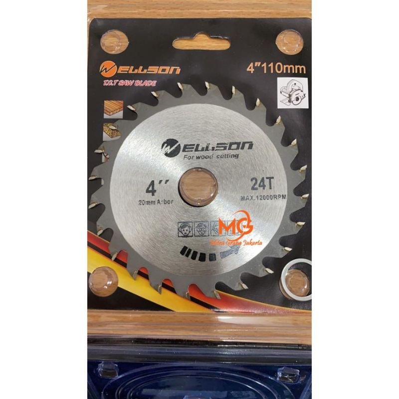 WELSONN MATA GERINDA GERGAJI POTONG KAYU 4 IN 24T/40T