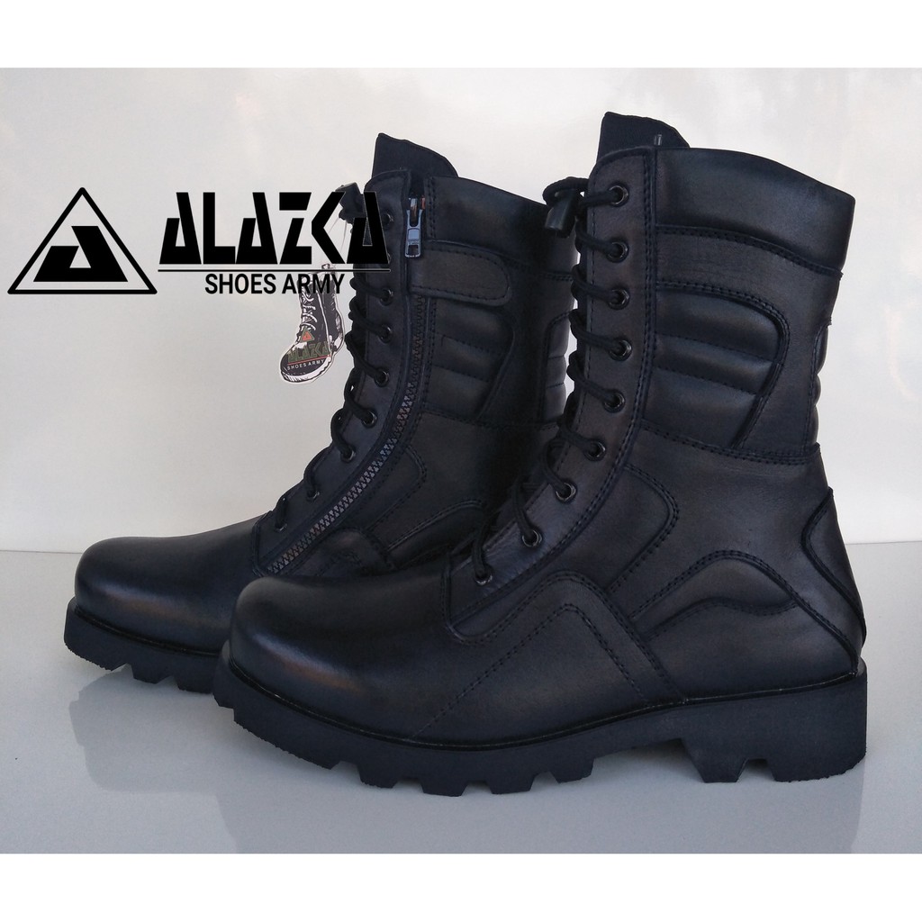 ( SAFETY ) Sepatu PDL Kulit DJR Dop Sol Radial Merek Alazka