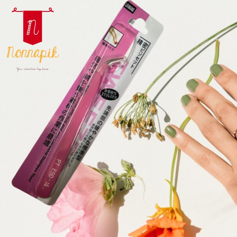 Pinset/Tweezer ESD-15 Pink Panjang 120 mm