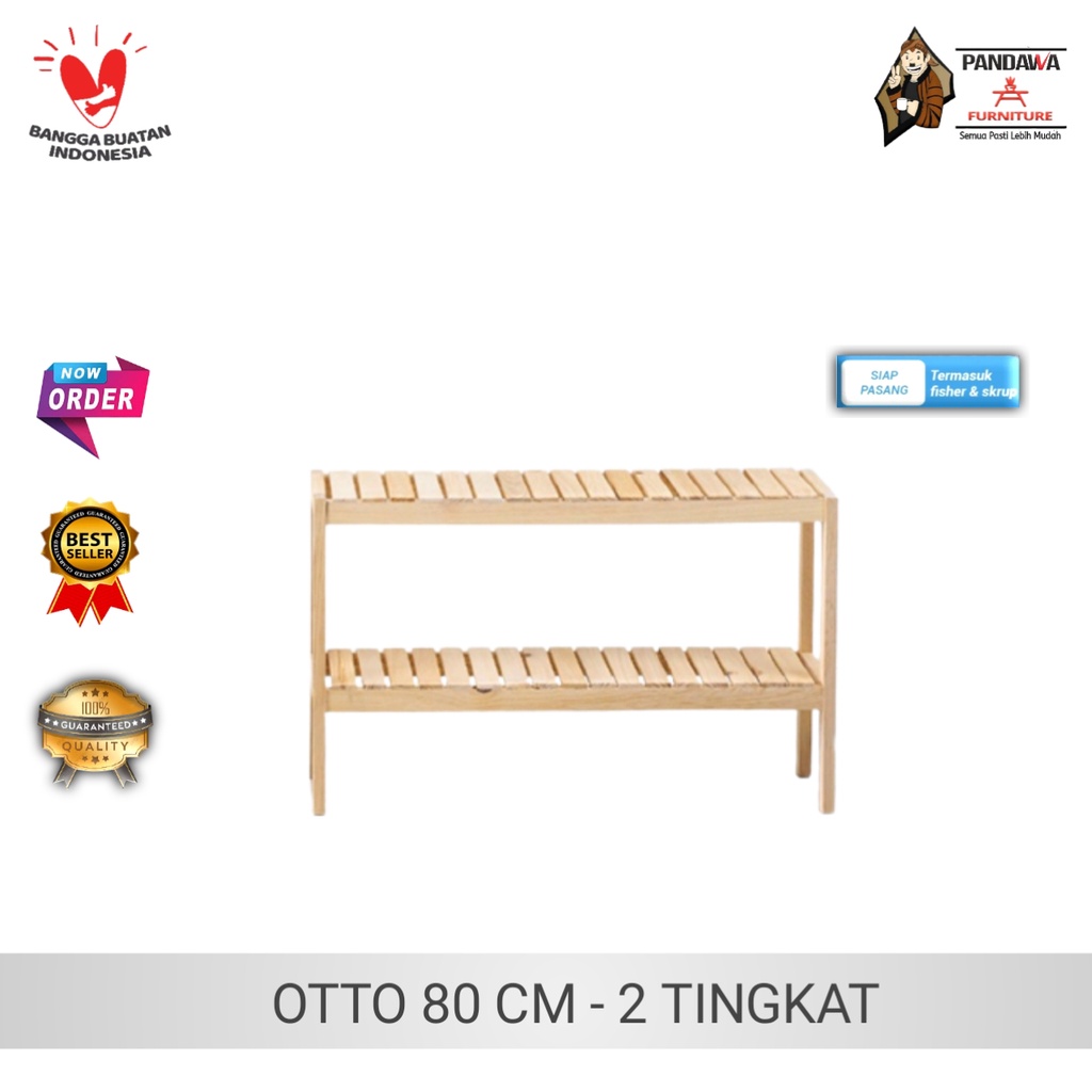 Jual Otto Wooden Shelf Cm Rak Kayu Rak Serbaguna Rak Dapur