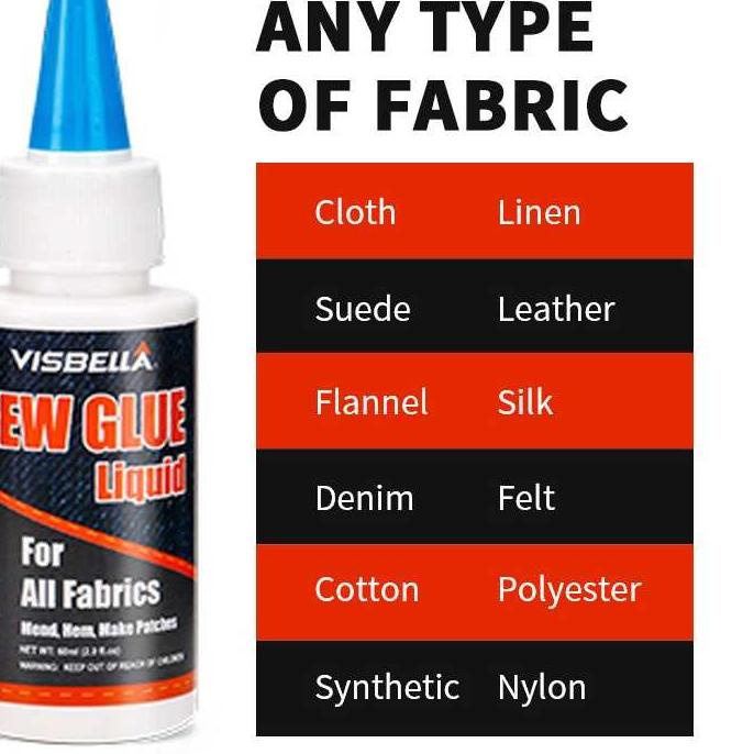 

Model Baru Lem Perekat Khusus Kain Kulit Visbella Sew Glue 60ml