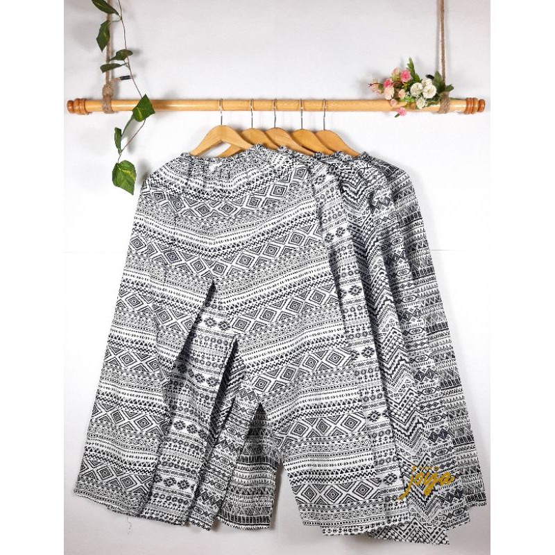 Celana Kulot Batik Aneka Motif Salur Jumbo Super Jumbo