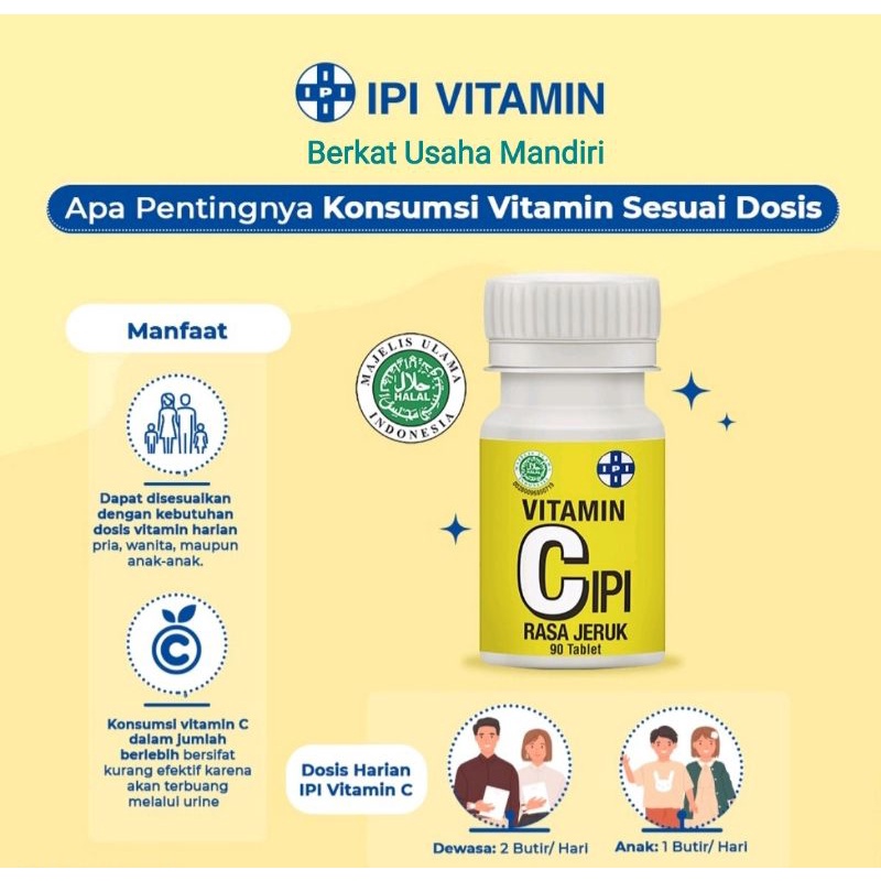 Vitamin C IPI 50g isi 90 Tablet