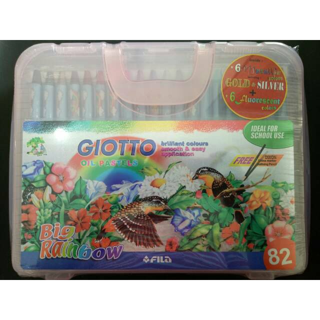 

Crayon 82 warna Giotto FREE pensil Kaca