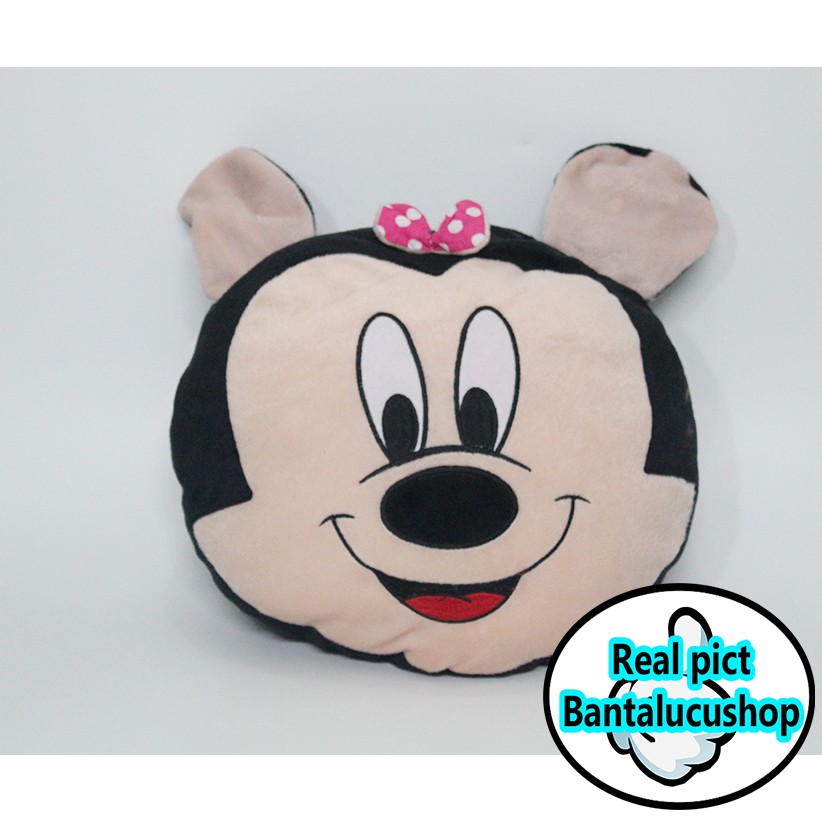 Bantal kepala minnie mouse