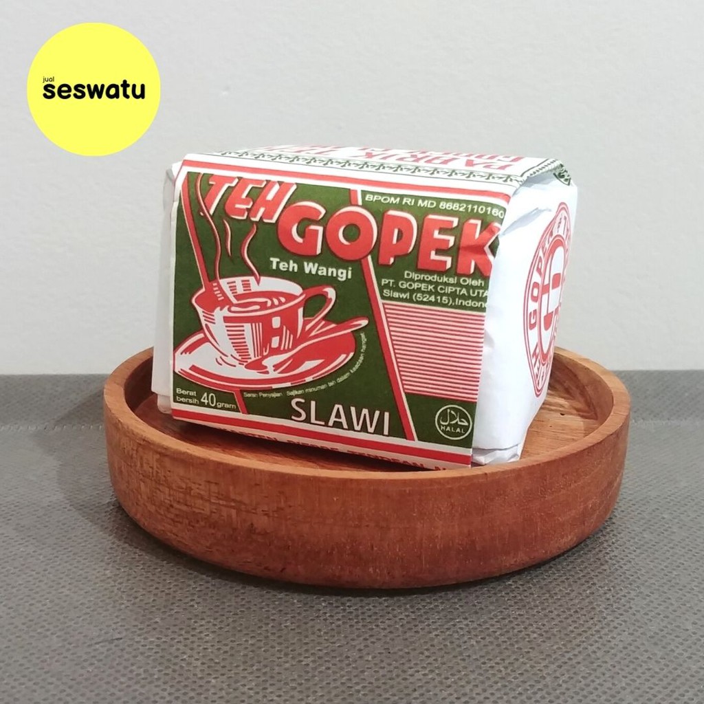 

Teh Cap Gopek Hijau - 40gr / Teh Tubruk Minuman Lokal Angkringan Wedangan Slawi Solo