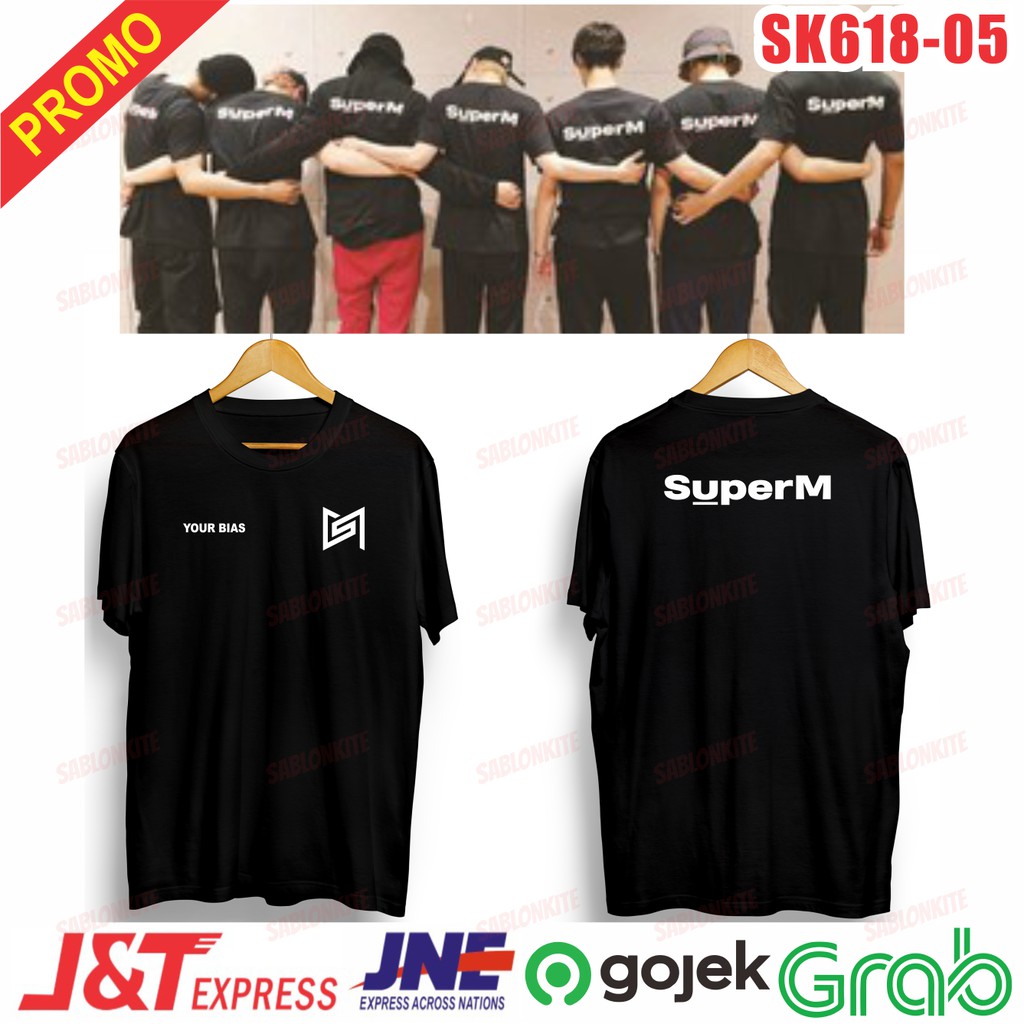 murah!!! T-SHIRT KAOS KPOP SUPERM WITH CUSTOM BIAS NAME