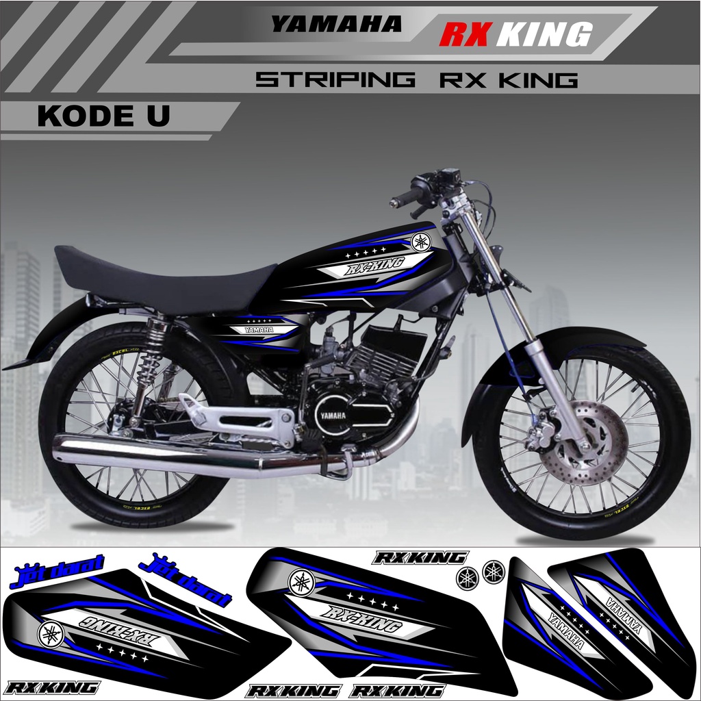 Sticker Rx King Variasi Stiker Striping Rx King Kode U