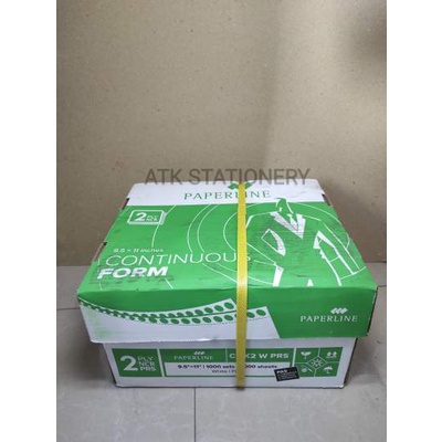 

Kertas Continuous Form 2 ply prs 9,5" x 11
