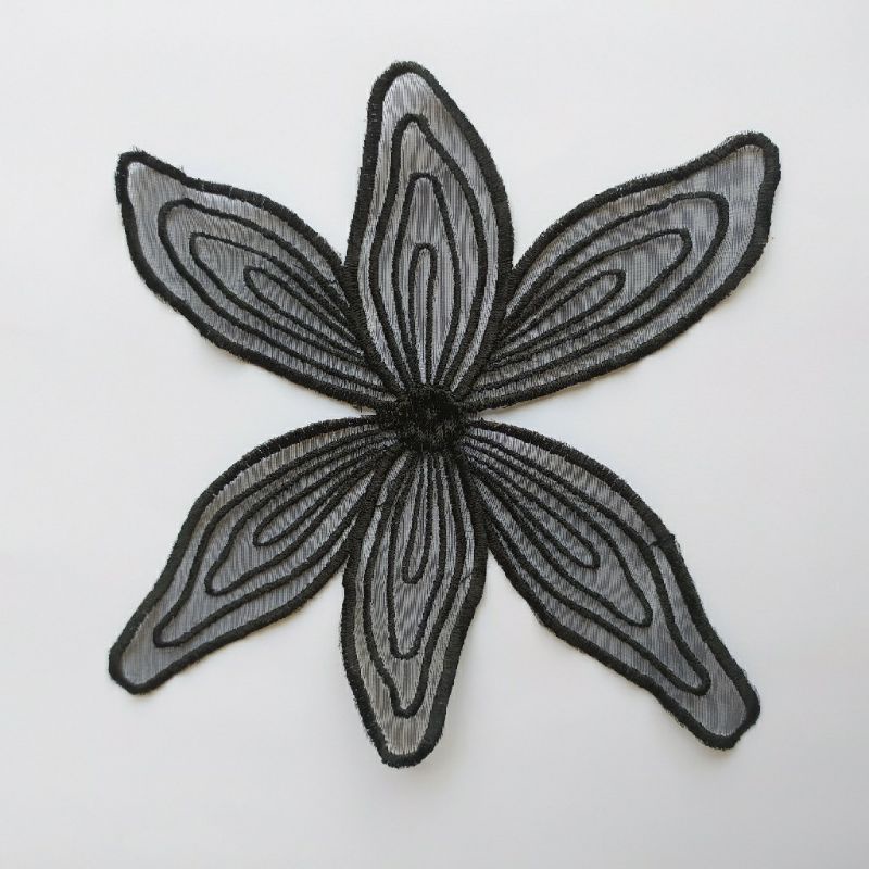 BUNGA ORGANZA,BORDIR BUNGA,BORDIR DADA,PATCH BORDIR,BORDIR GAUN,BORDIR 3D,BORDIR APLIKASI