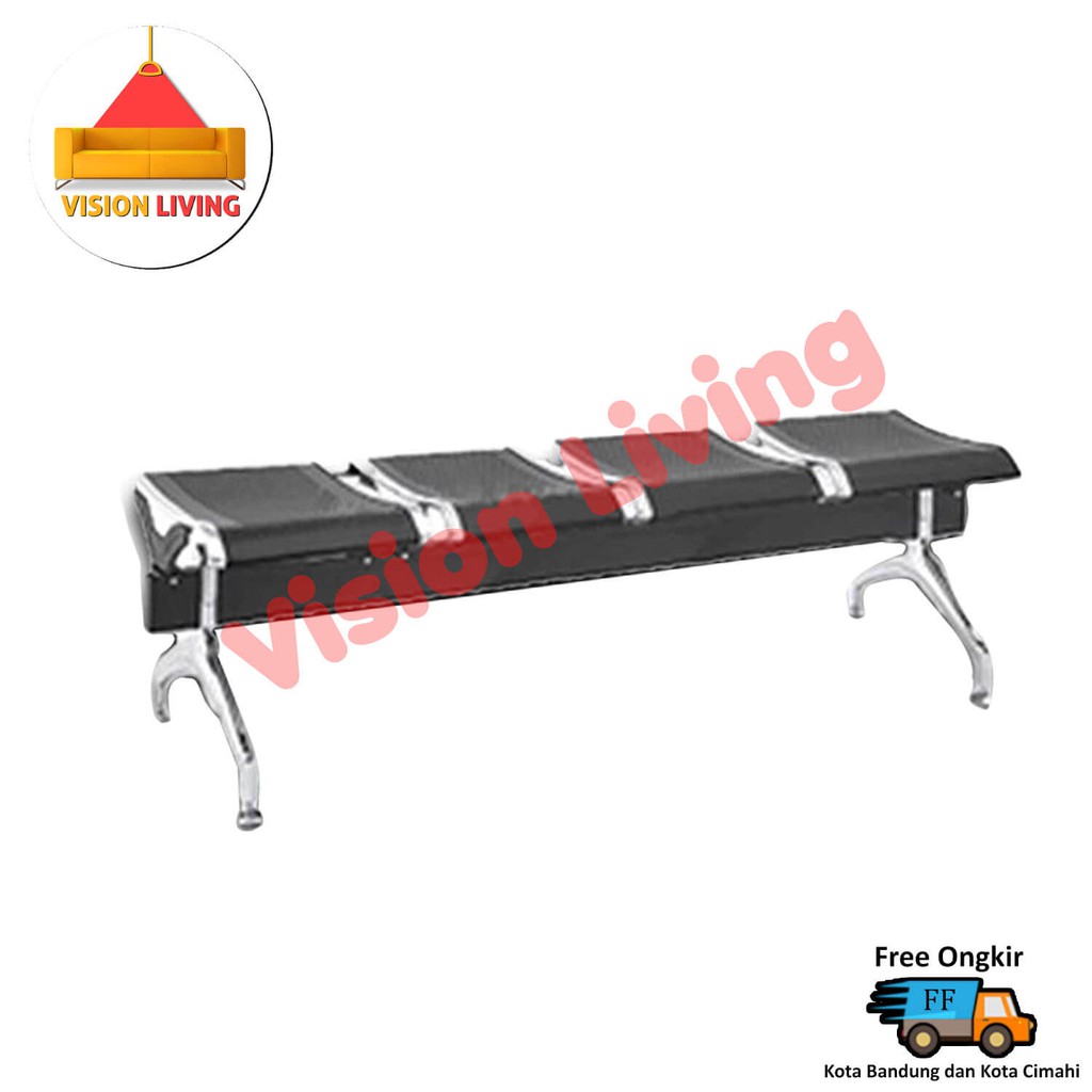 Kursi Tunggu Bandara 4 Tanpa Sandaran