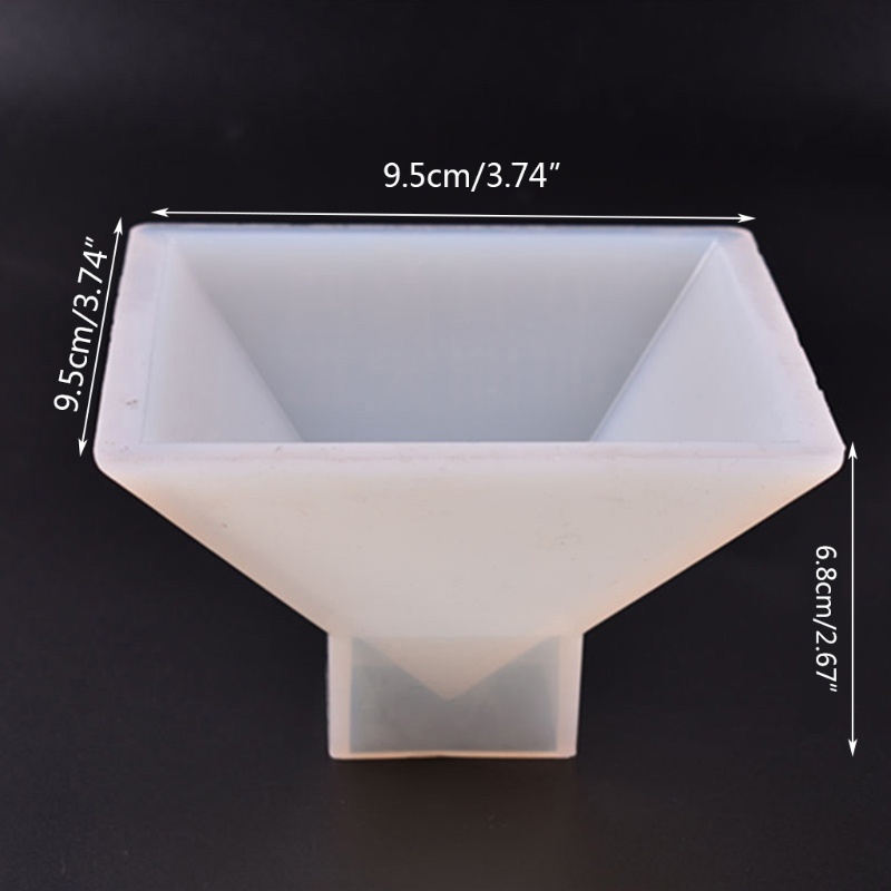 SIY  Handmade Jewelry Transparent Silicone Mould Dried Flower UV Resin Decorative Craft DIY Pyramid Epoxy Molds