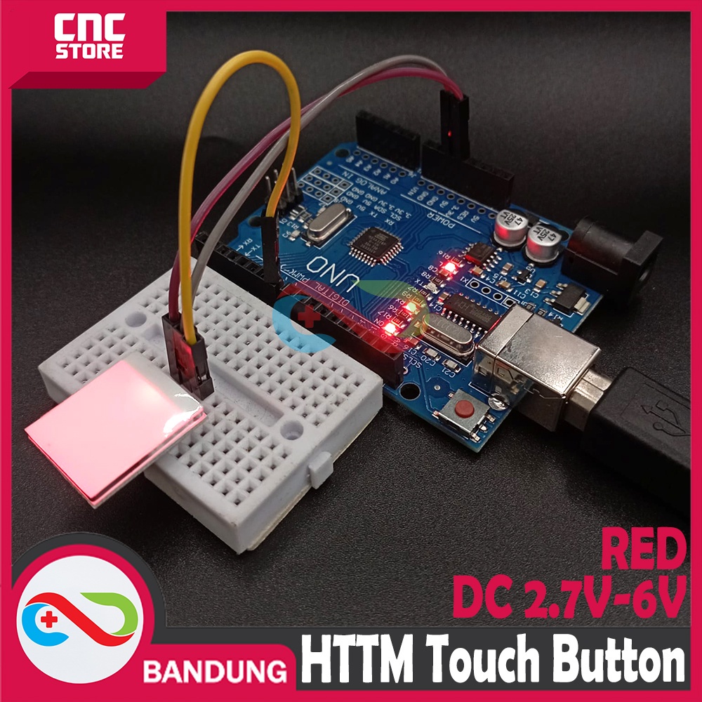 HTTM SERIES CAPACITIVE TOUCH SWITCH BUTTON MODULE 2.7V-6V RED