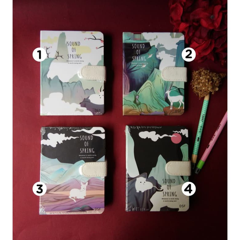 

Buku Diary Fancy Hardcover Kunci Magnet Leather - Sound Of Spring Murah