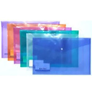 

V tec action case folder map kancing VT CB 209 folio - Map Kancing Plastik Transparan Folio V Tec CB 209