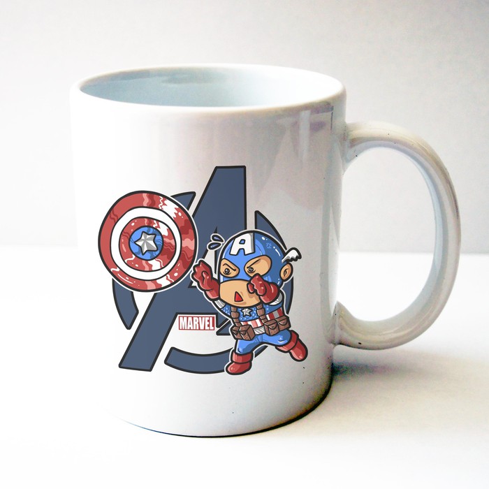 Gelas Mug Avengers Captain America - Hadiah Ulang Tahun - By Crion