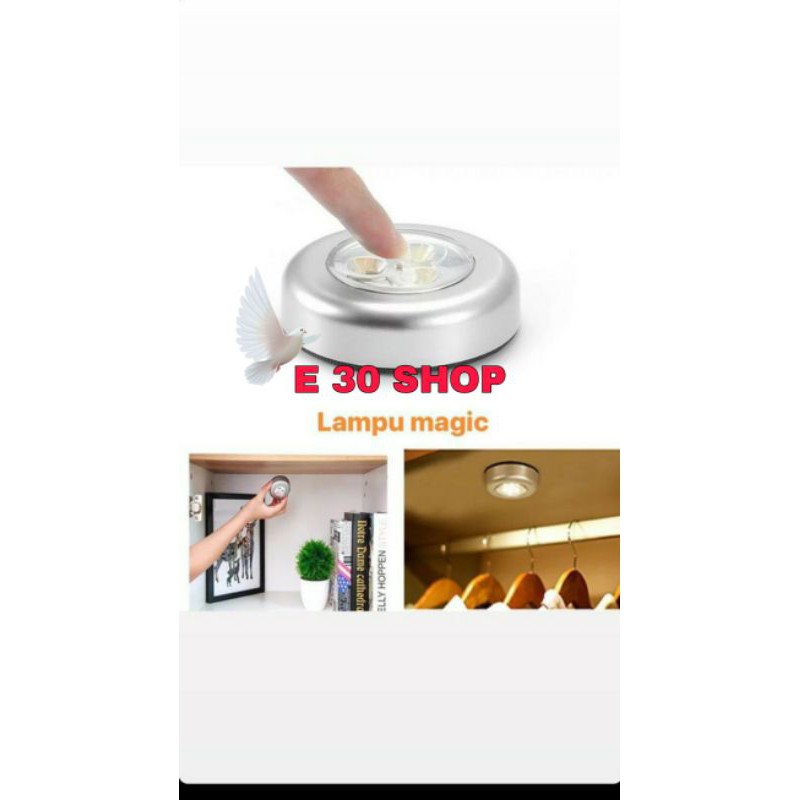 Lampu Sentuh Stick N Click 3 Led Surya /Lampu Emergency Stick Touch