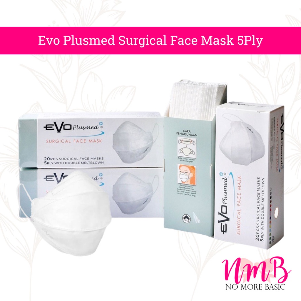 Evo Plusmed Surgical Face Mask 5Ply Masker Medis