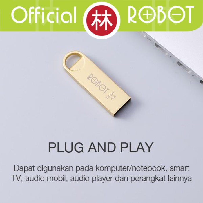 Robot RF316 16GB Flashdisk Metal High Speed &amp; Lightweight USB