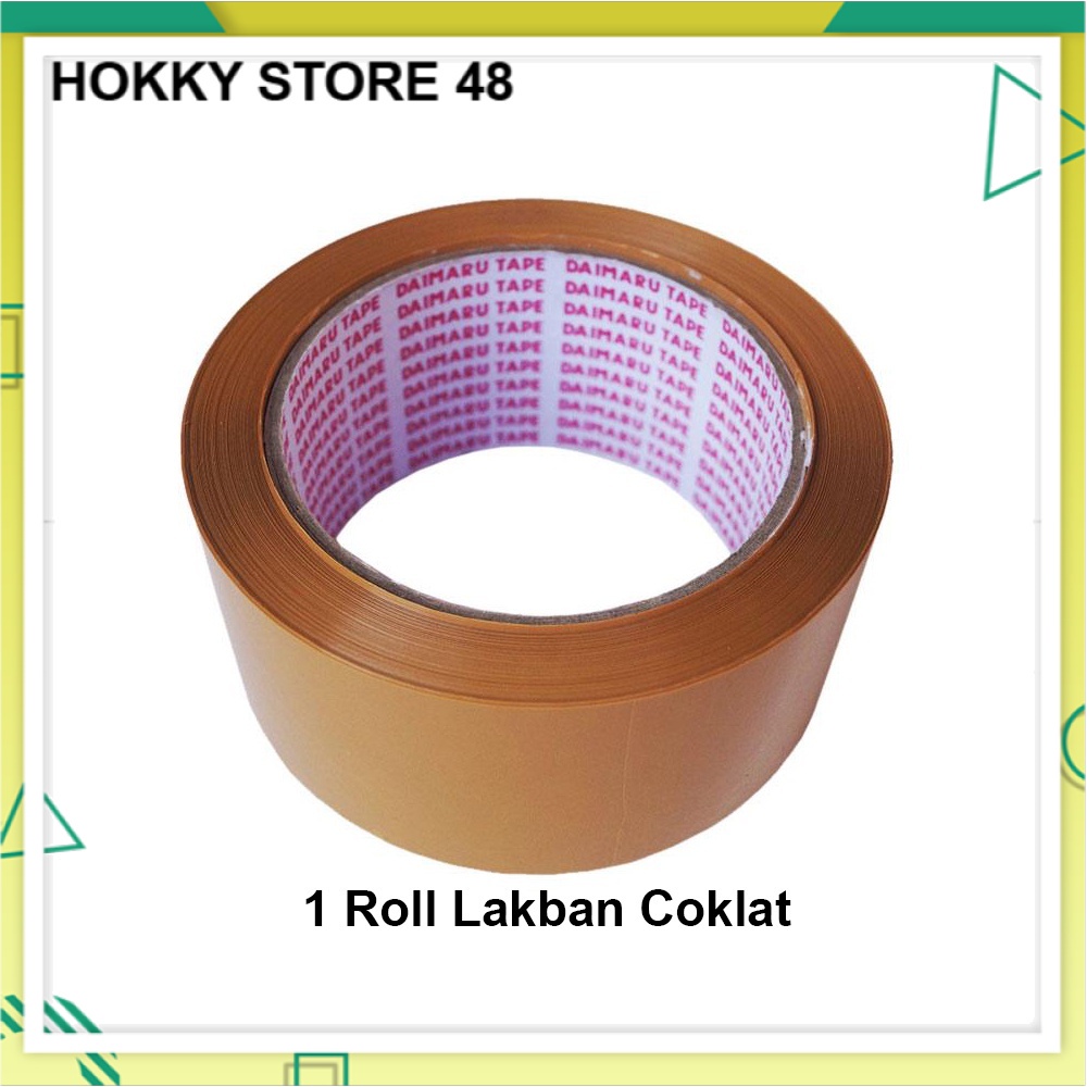 

1 UNIT LAKBAN COKLAT 2 INCH X 100 YARD LAKBAN 45MM 100 YARD 2 INCH 45 MICRON HS Hokky Store 48