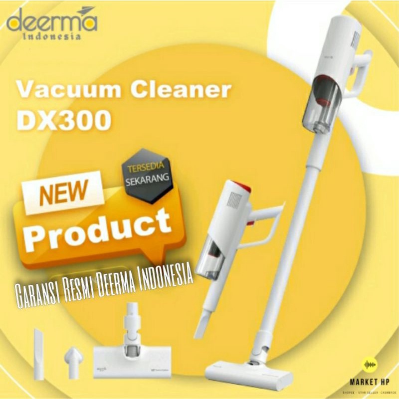 Deerma Vacuum Cleaner DX300 Household Handheld Portable Garansi Resmi