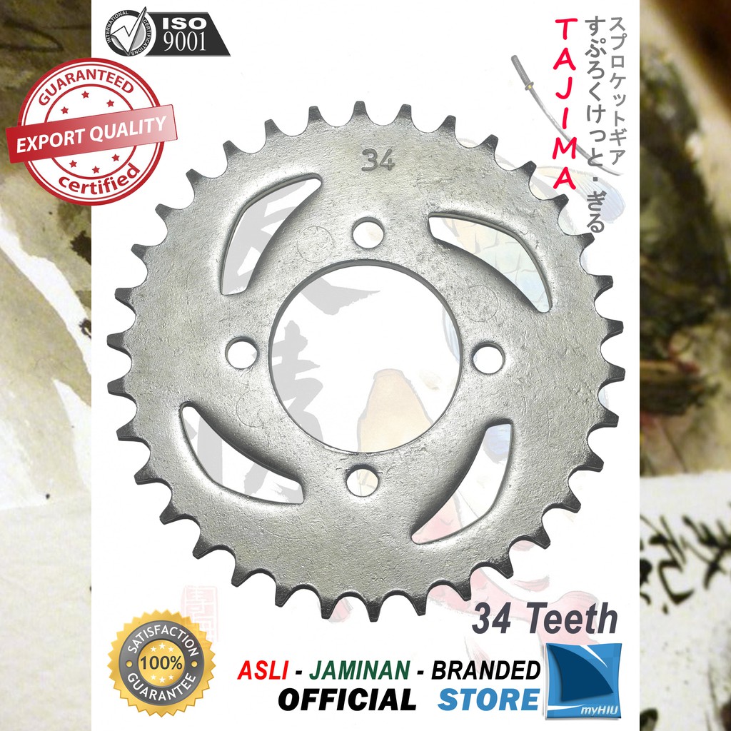 Gigi Tarik 28T ~ 39T SUZUKI RC, Tornado, Crystal Gir Belakang - Rear Sprocket Gear TAJIMA