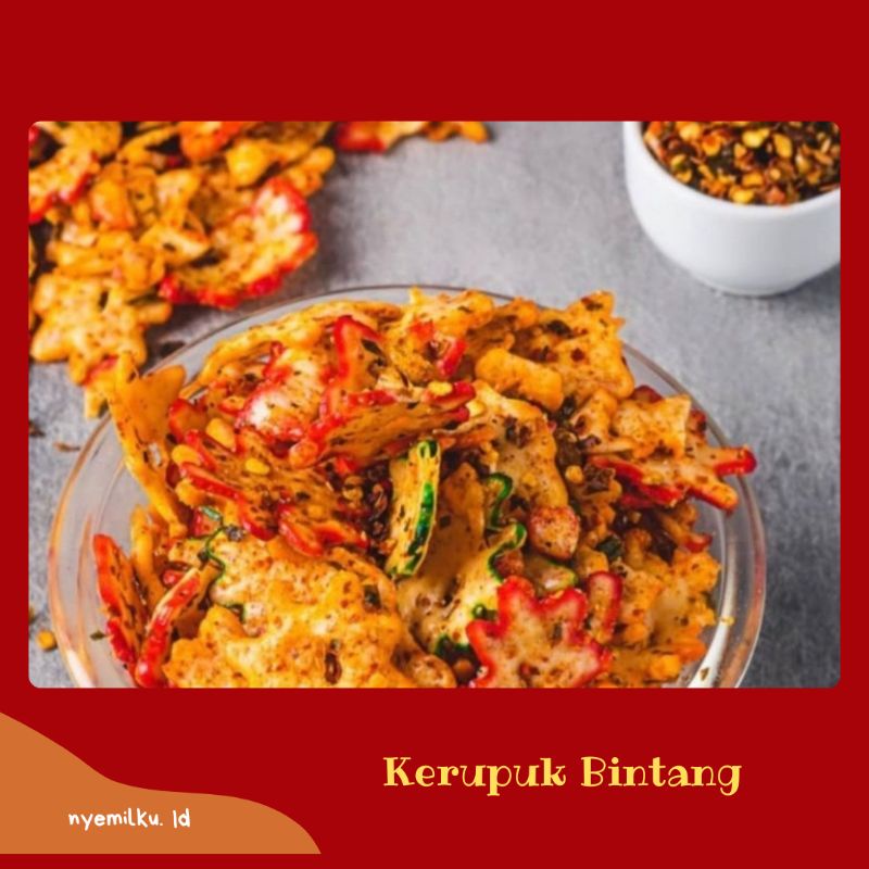 

Kerupuk Bintang Kemasan70g | nyemilku. id