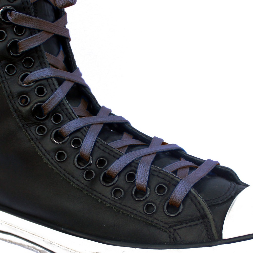 MR Shoelaces FT27 Graphite Gray - Tali Sepatu Lilin 6-7mm Gepeng Flat Pipih (Waxed Laces) 90cm 100cm 150cm