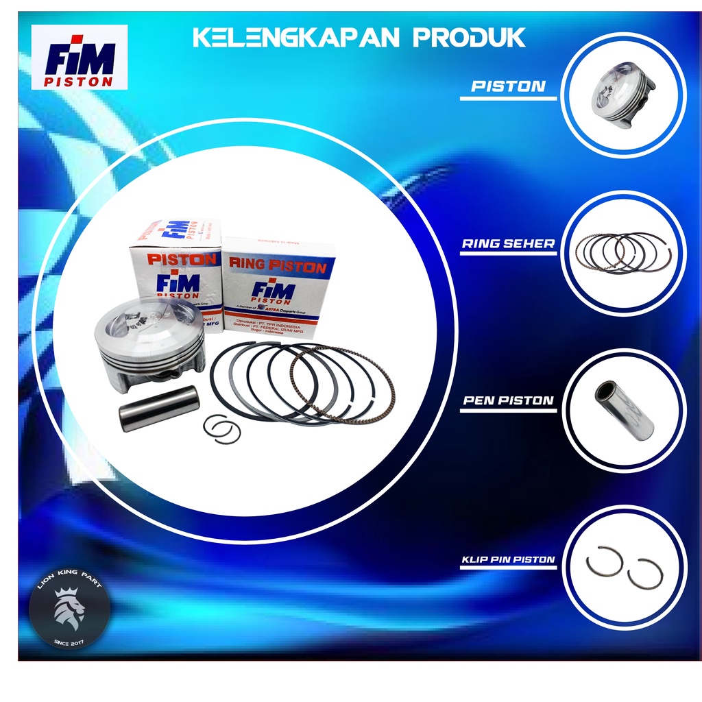 PISTON KIT KLX BORE UP FIM29 FIM 29 PIN 14-1
