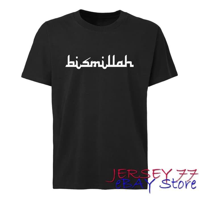 Baru Kaos Baju Obral Combed 30S Distro Bismillah Arabic Arab Polos Bikin |