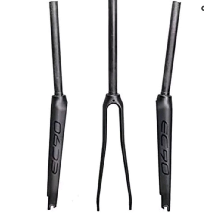 EC90 Fork Carbon 700C Roadbike Fork Rigid Carbon Sepeda Road bike