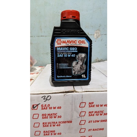 oli mesin Oli Mavic GEO 10W40 1 Liter