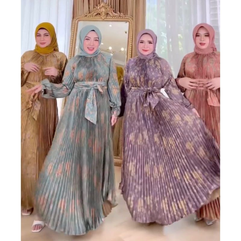maxi prisket satin bunga shellasaukia