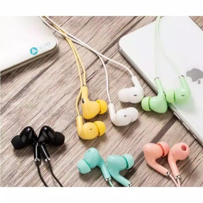HEADSET MACARON U38 SUPER BASS - HANDSFREE JACK 3.5MM MACARON U38 BASS