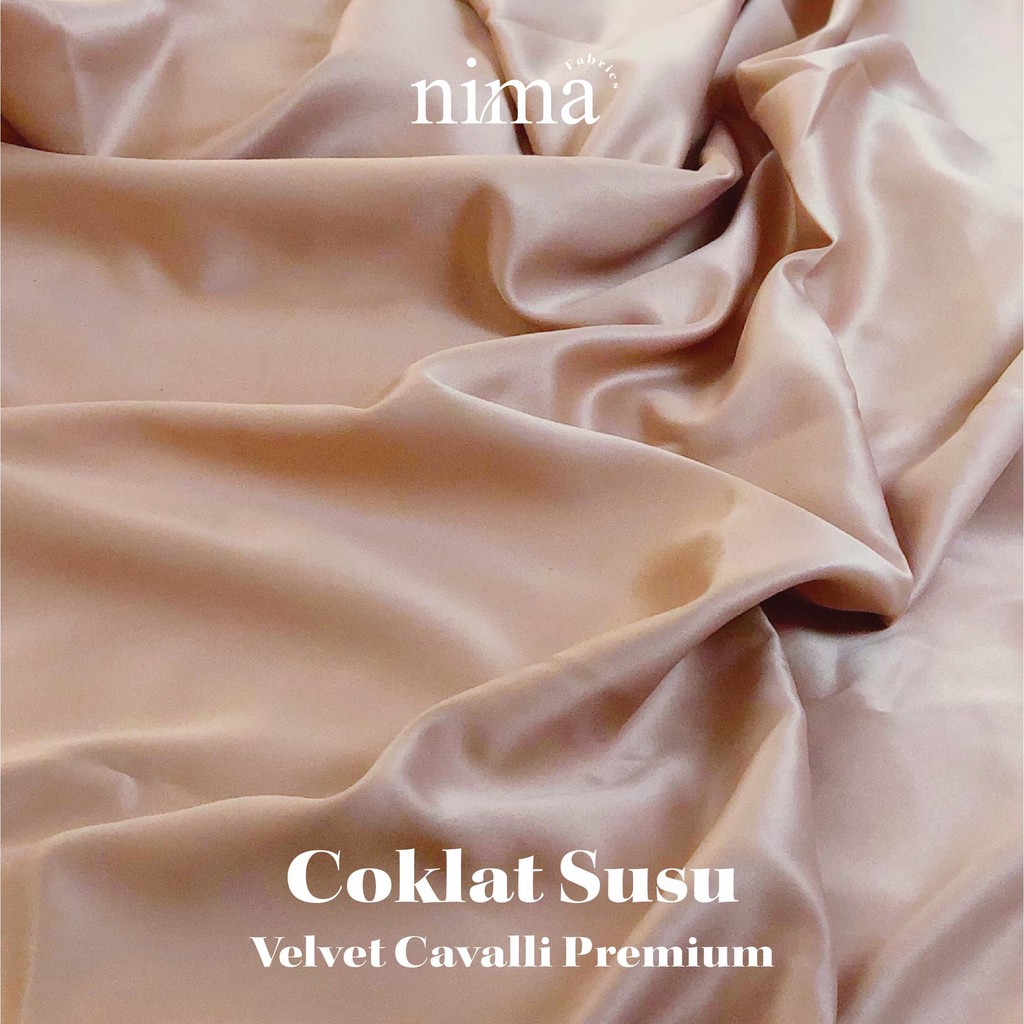 1/2 meter Kain Satin Silk Velvet Premium Dress Hijab Bridesmaid (series 01)